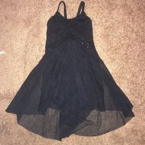 Children’s Black Ballet Leotard with Skirt